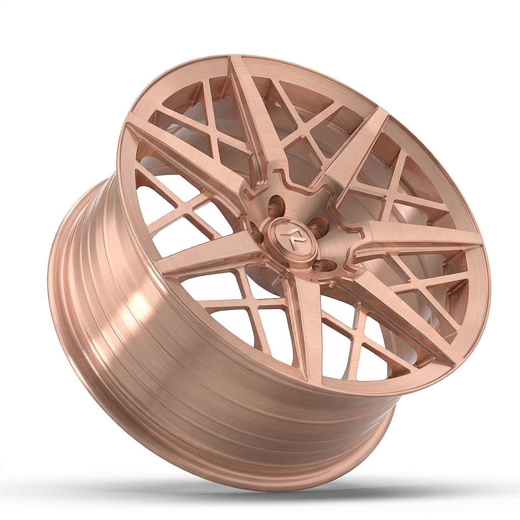 RZR LXXII forged wheel — Brushed Rose Gold
