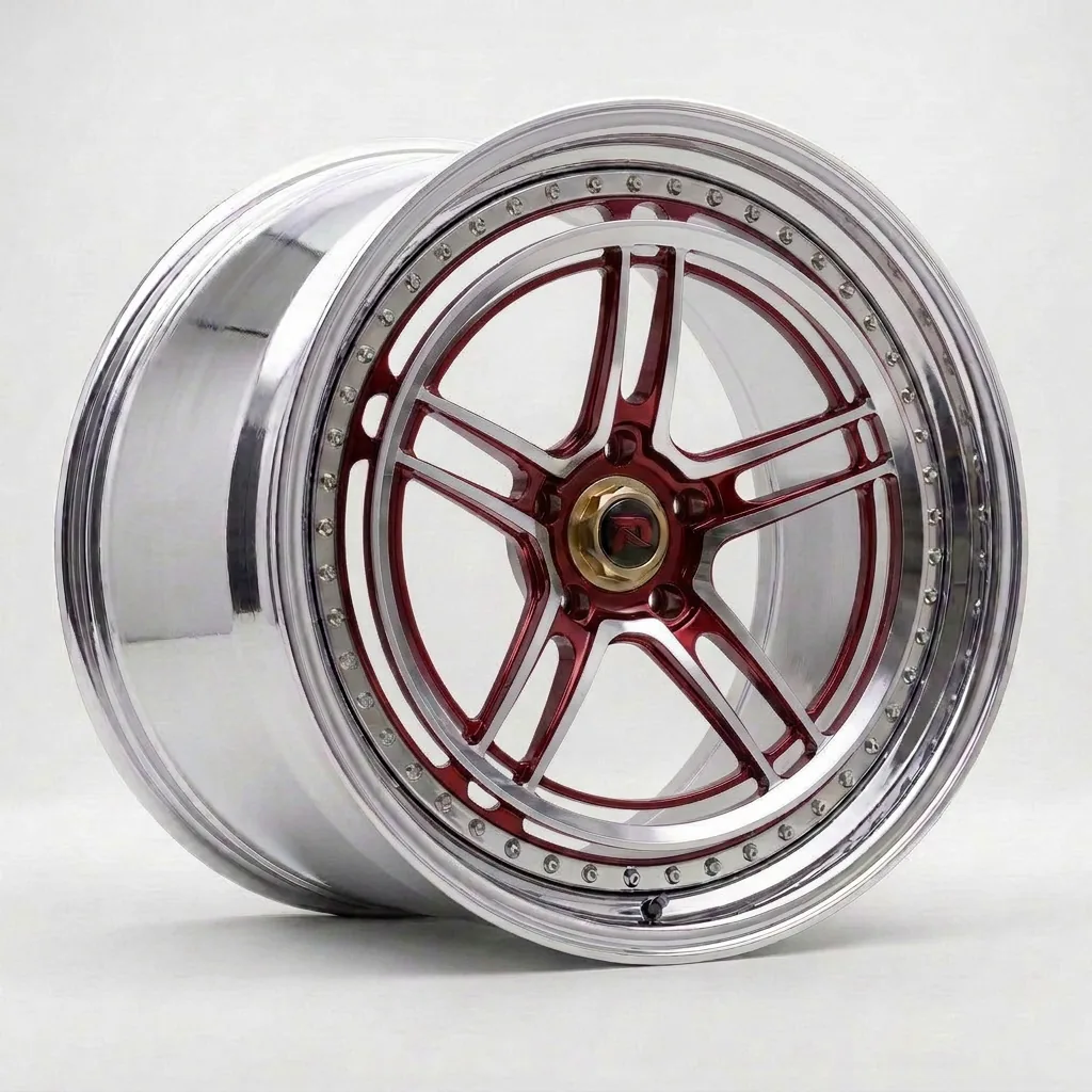 RZR LVII bespoke finish — Candy Red / Polished Lip