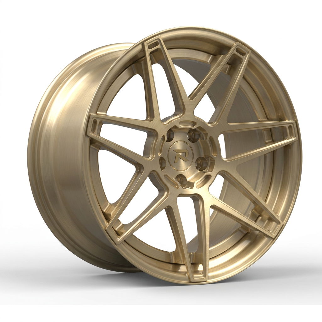 RZR CLXIV forged wheel — Brushed Champagne Gold