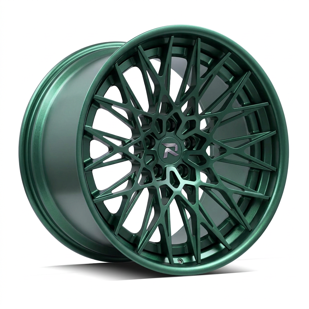 RZR CI forged wheel — Satin Emerald Metallic