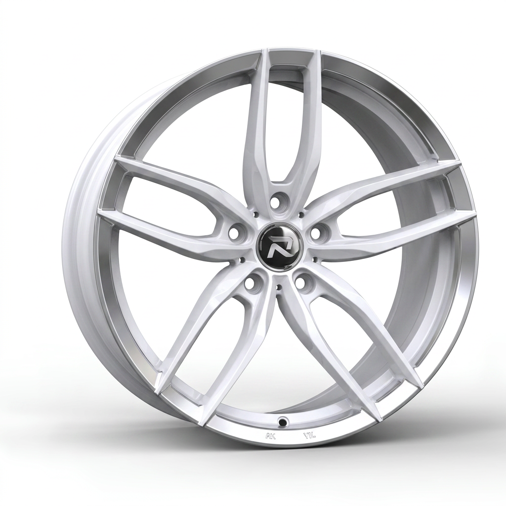 RZR CXCIII forged wheel — Gloss White / Polished Lip