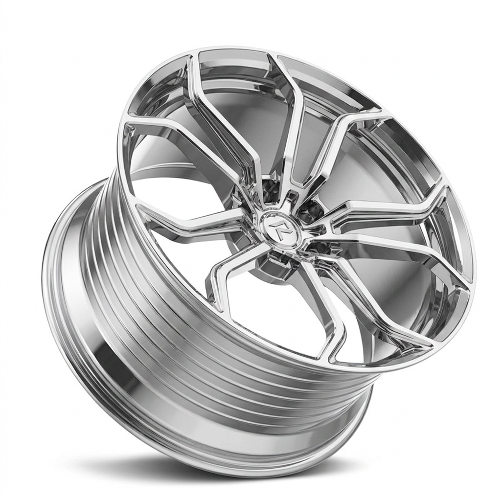 RZR LXXVII forged wheel — Full Polished Chrome
