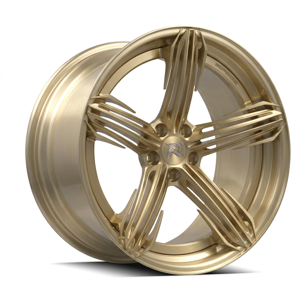 RZR CIV forged wheel — Brushed Champagne Gold