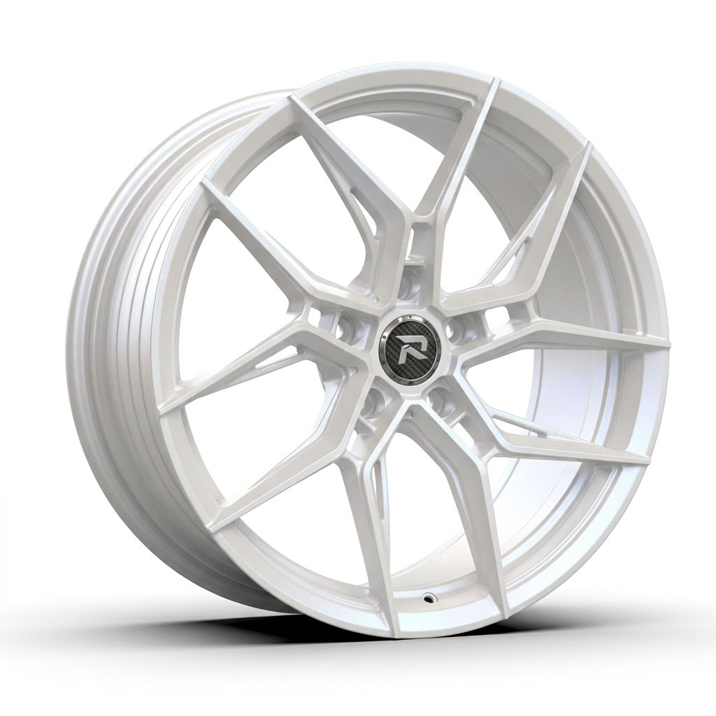 RZR CXXII forged wheel — Satin White Pearl