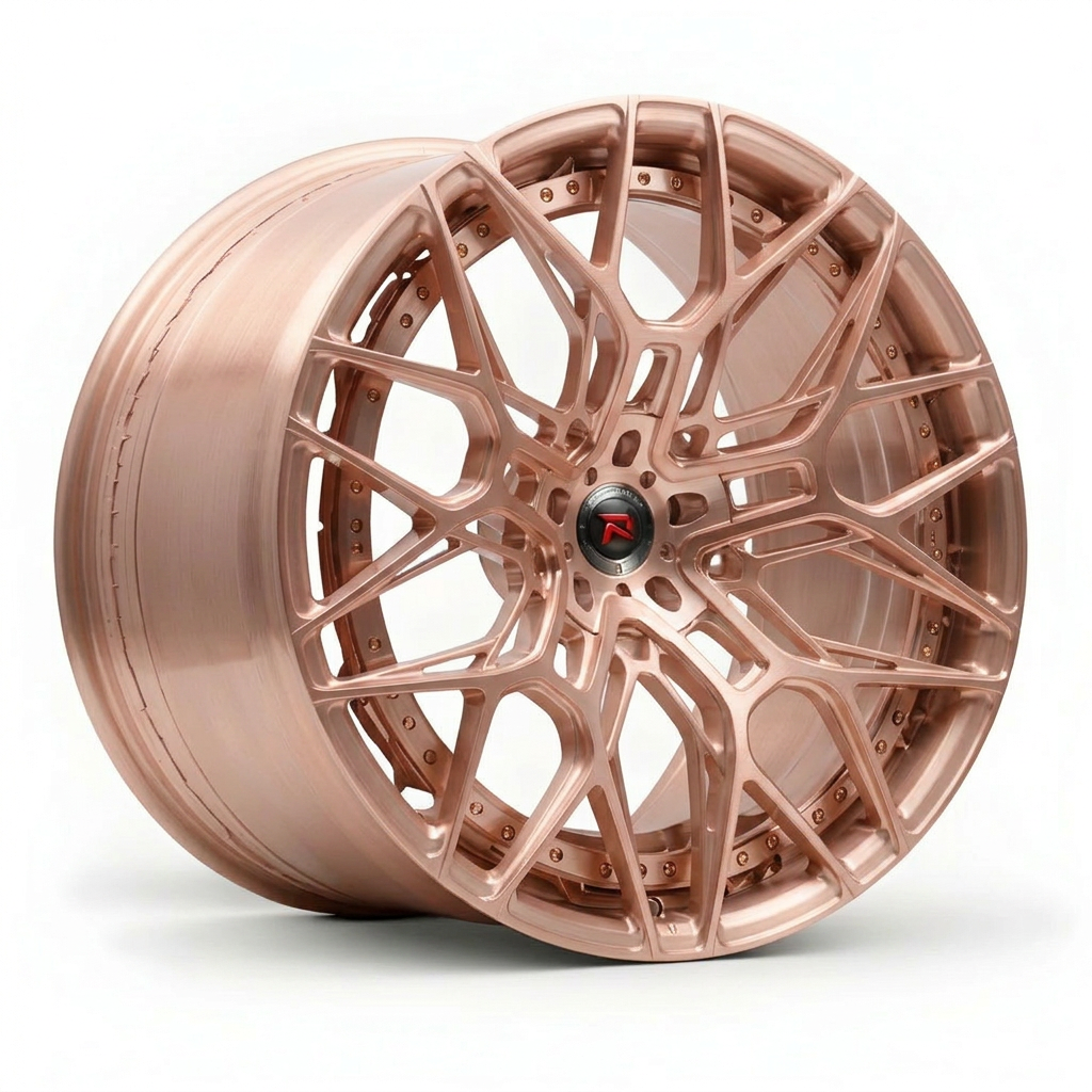 RZR XX forged wheel — Brushed Rose Gold