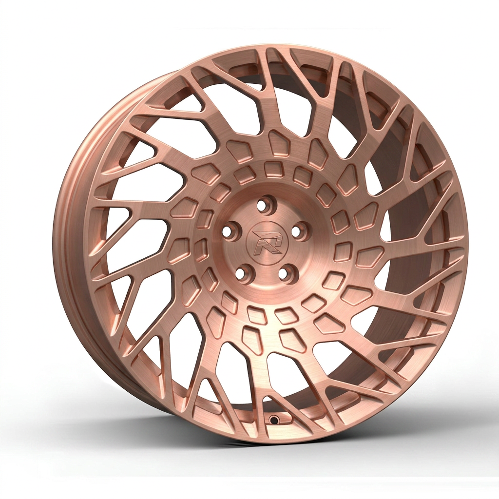 RZR CXLVII forged wheel — Brushed Rose Gold