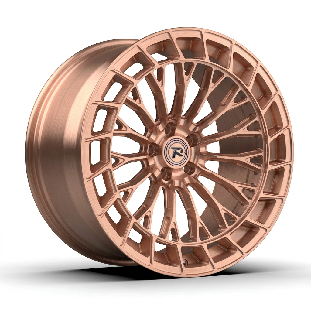 RZR CXIX forged wheel — Brushed Rose Gold