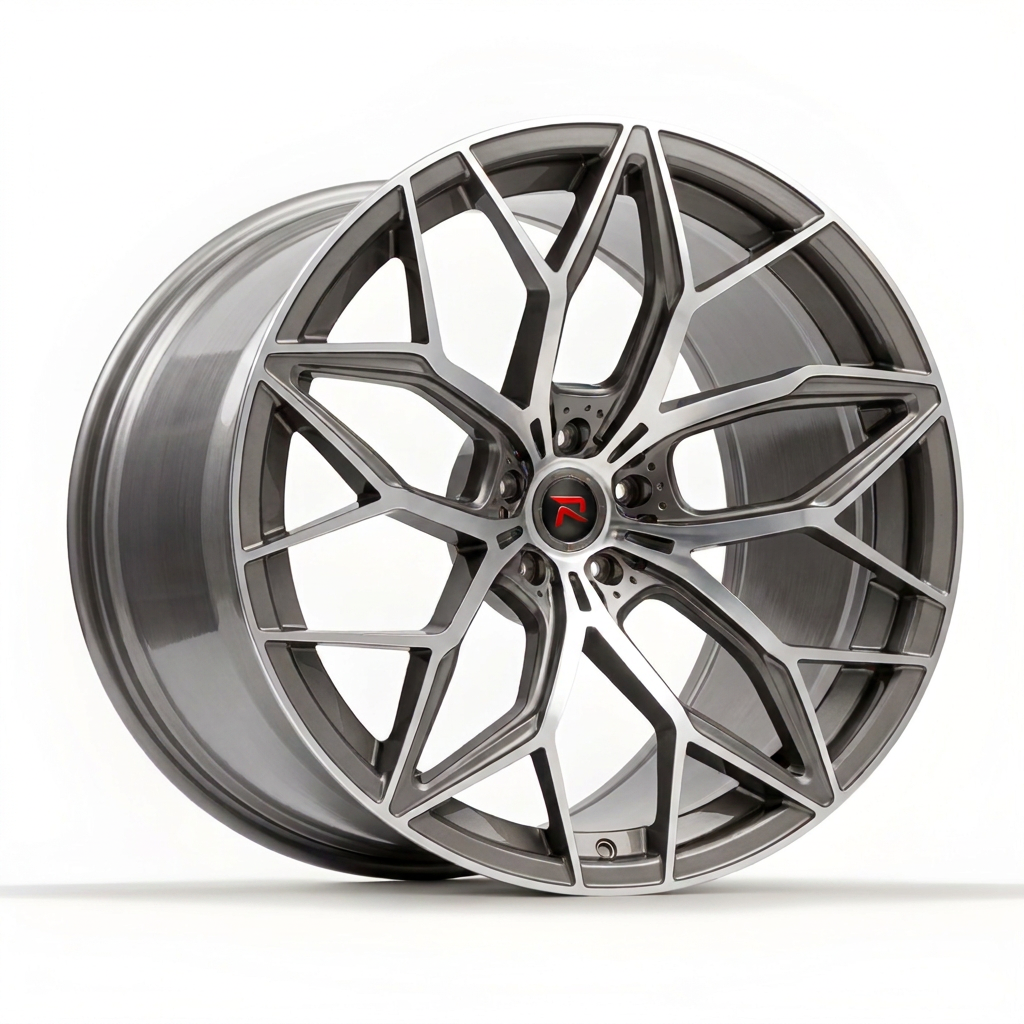 RZR XI forged wheel — Hyper Silver / Machined Face