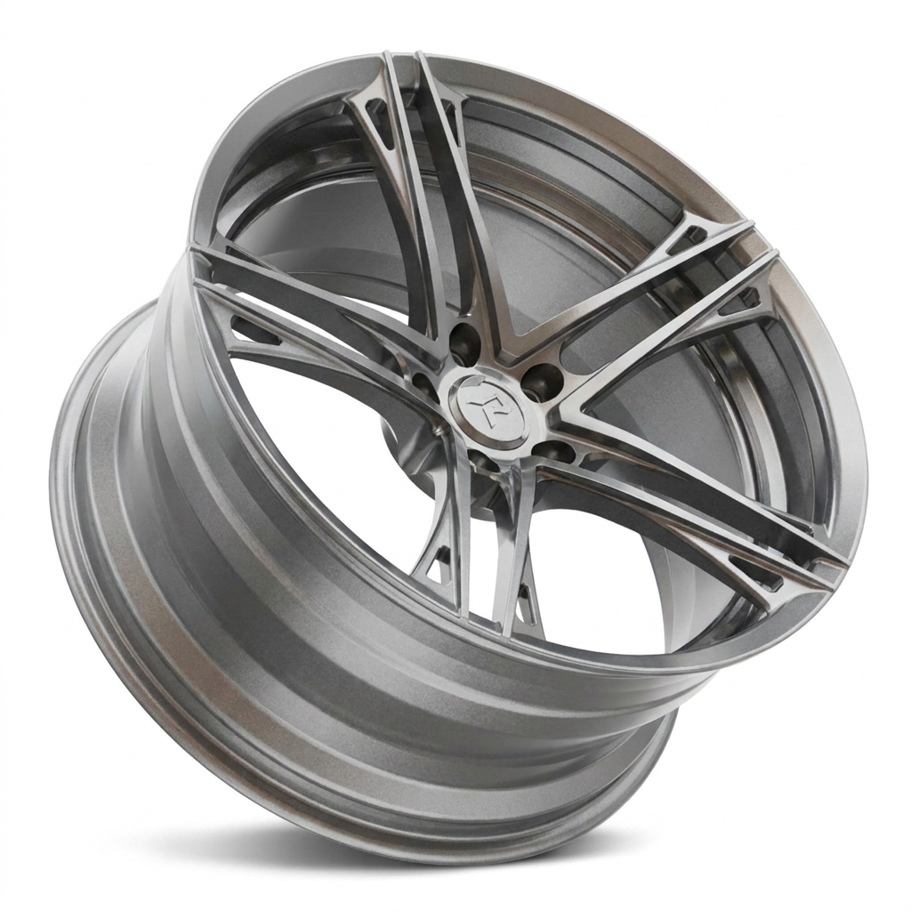 RZR V forged wheel — Brushed Titanium Grey / Bronze Tint