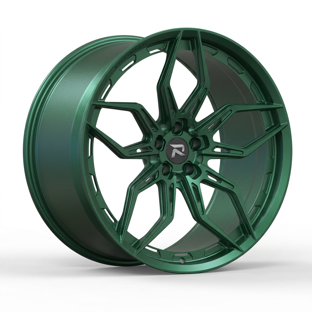 RZR CL forged wheel — Satin Emerald Metallic