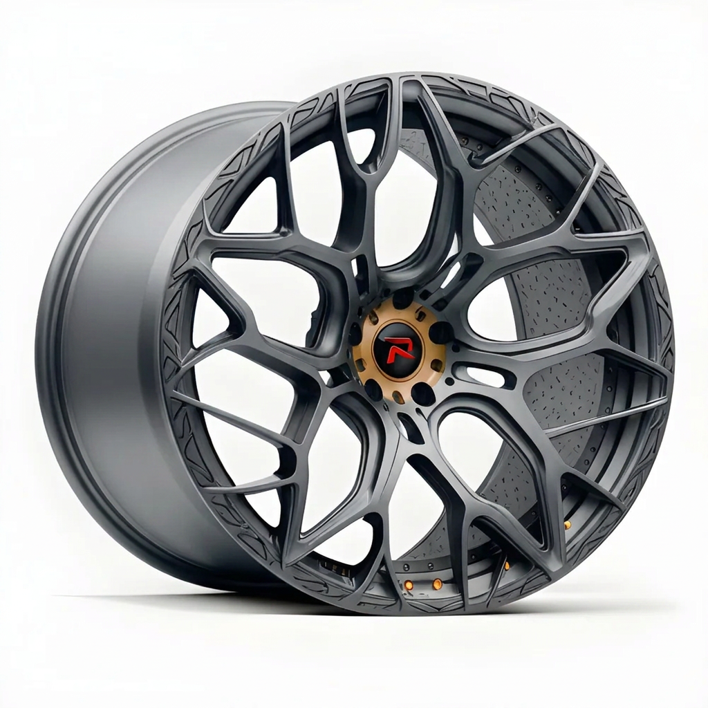 RZR XVII forged wheel — Satin Gunmetal