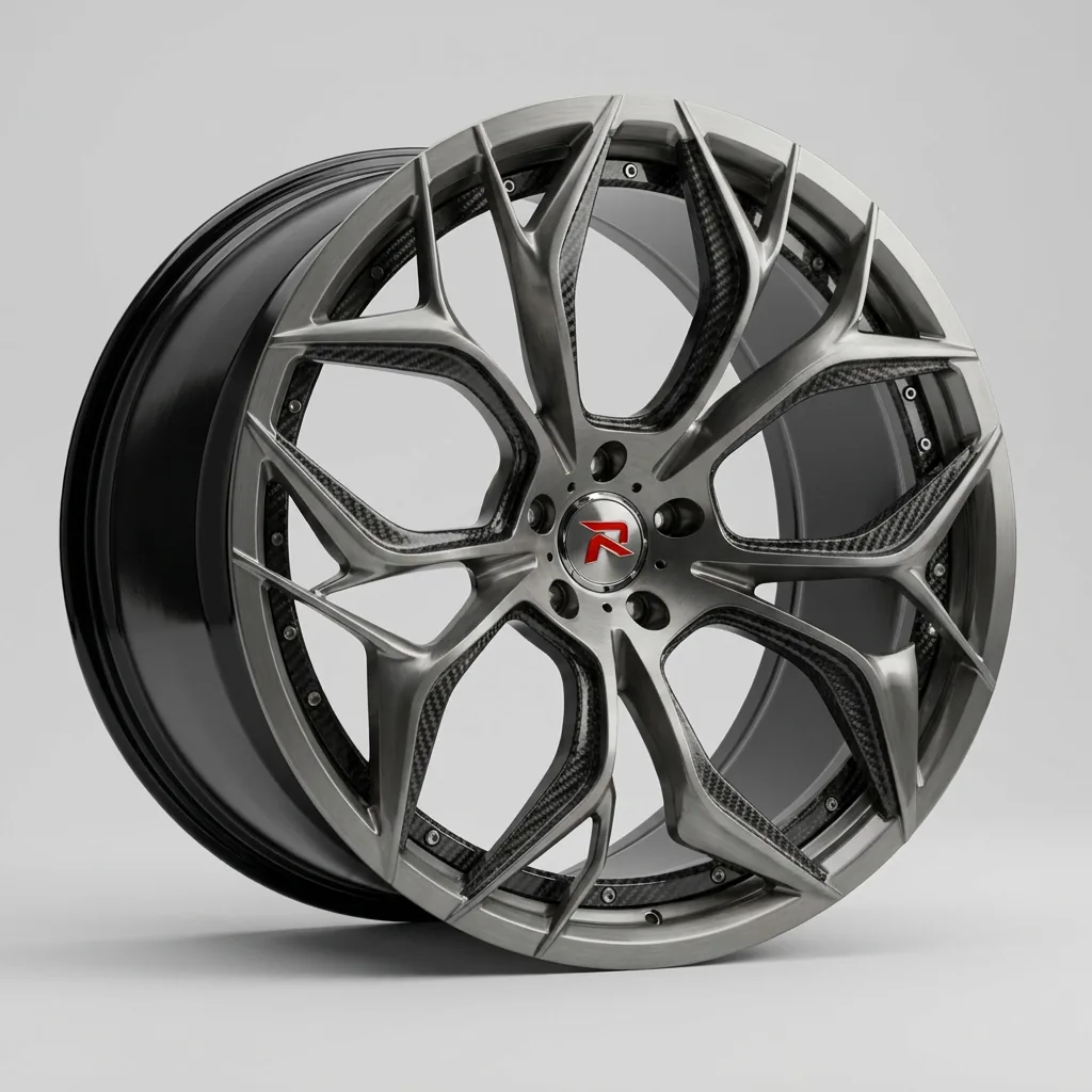 RZR XIX bespoke finish — Brushed Titanium / Carbon Fibre Accents