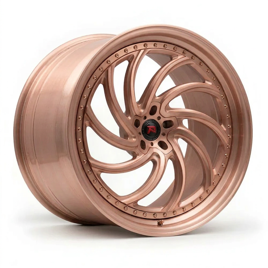 RZR XXIII forged wheel — Brushed Rose Gold