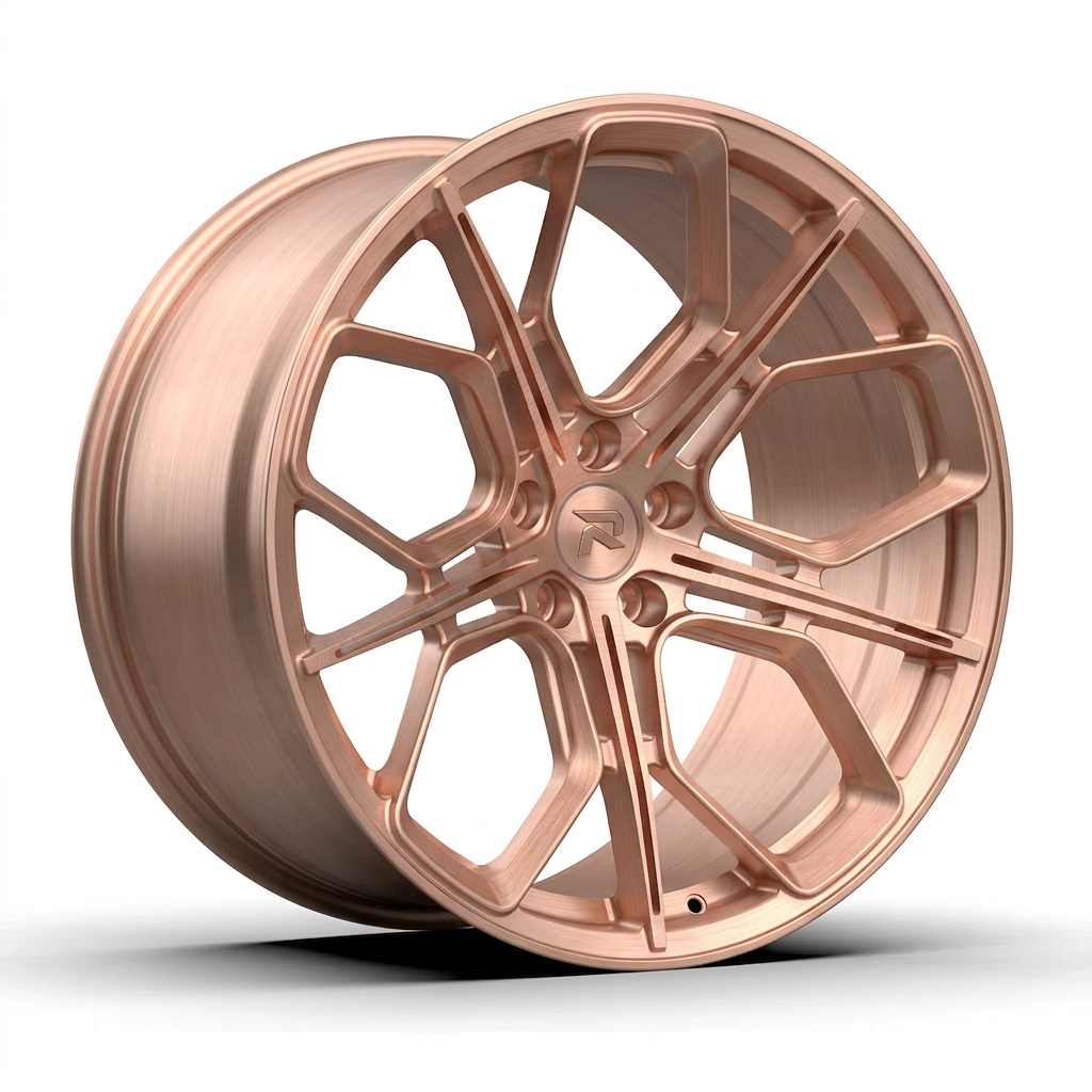 RZR CXXI forged wheel — Brushed Rose Gold