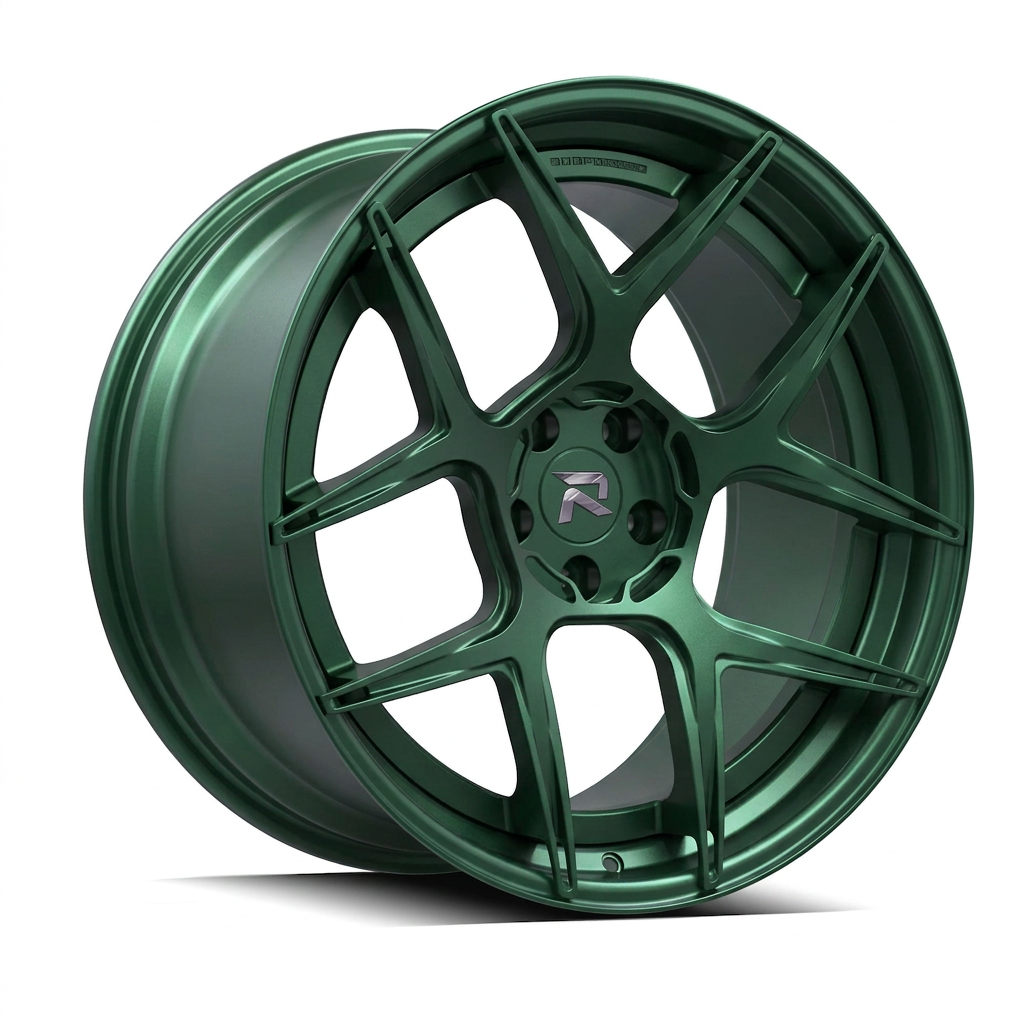 RZR CVIII forged wheel — Satin Emerald Metallic