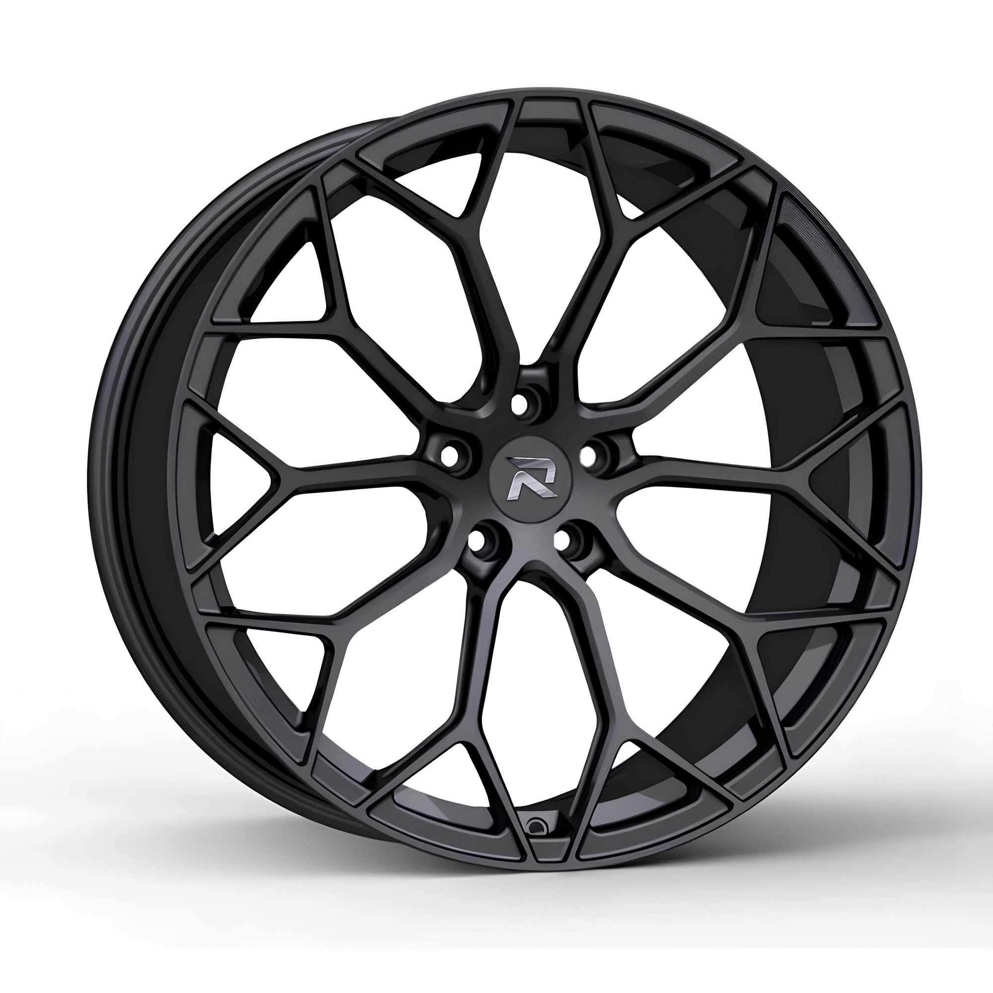 RZR CLXXXVIII forged wheel for Mercedes-Benz S-Class (W223) — A sculpted five-arm turbine design.