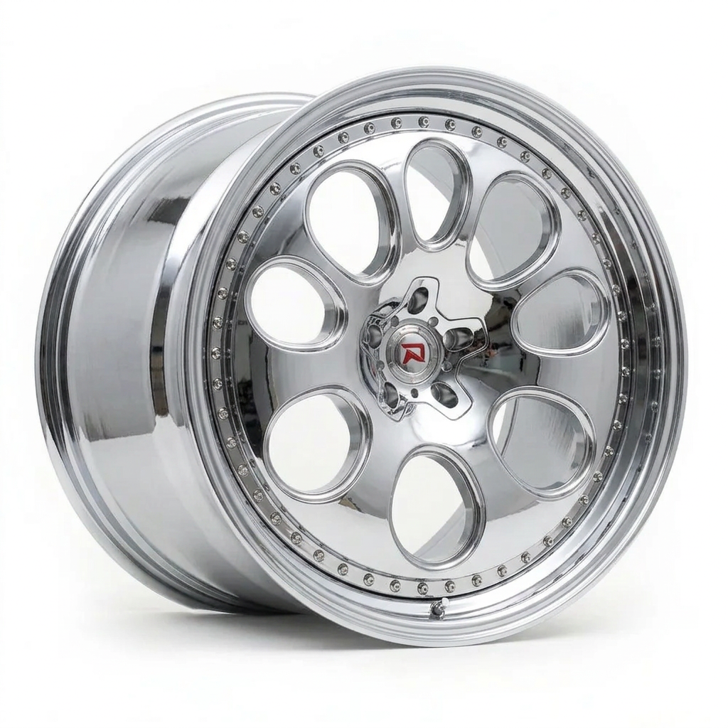 RZR XXIV forged wheel — Full Polished Chrome