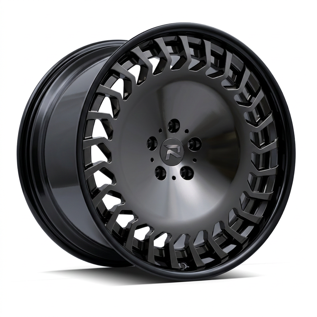 RZR CX forged wheel — Smoked Chrome / Gloss Black