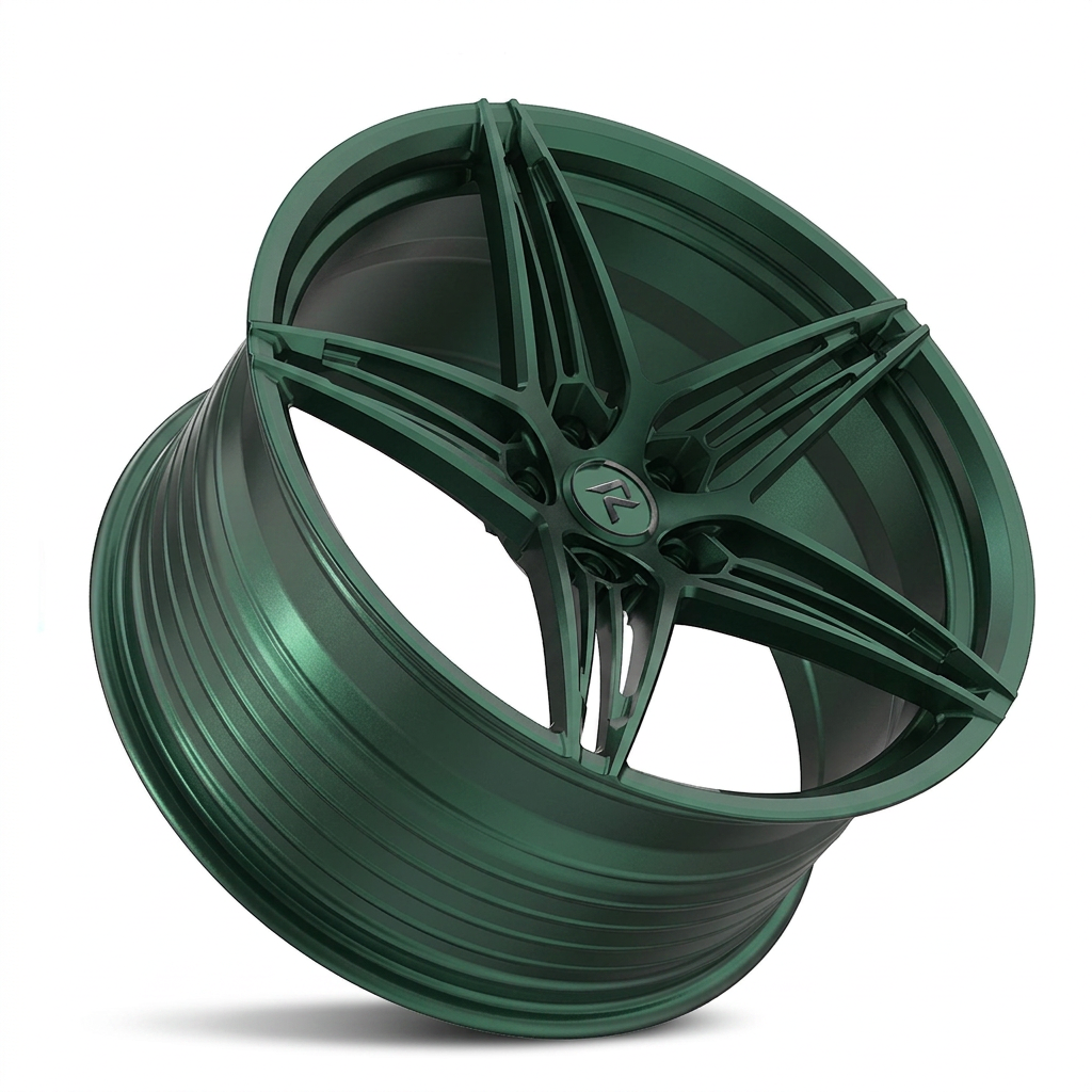 RZR LXXX forged wheel — Satin Emerald Metallic