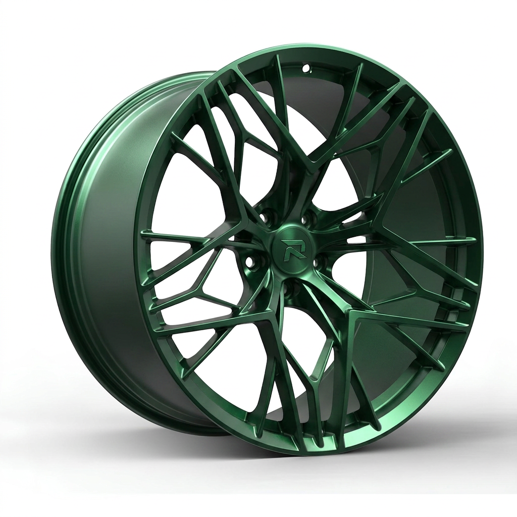 RZR CLXVIII forged wheel — Satin Emerald Metallic