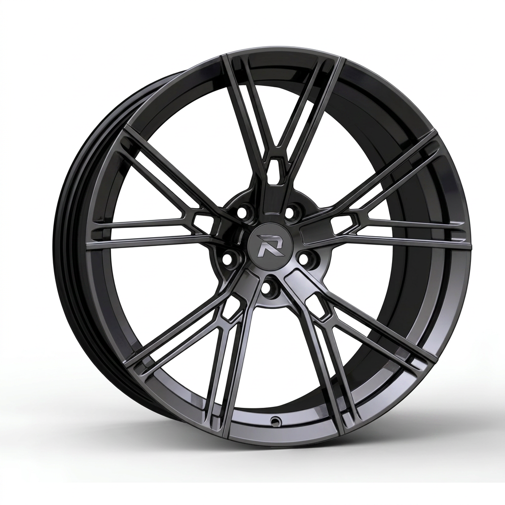 RZR CXC forged wheel — Smoked Chrome / Gloss Black