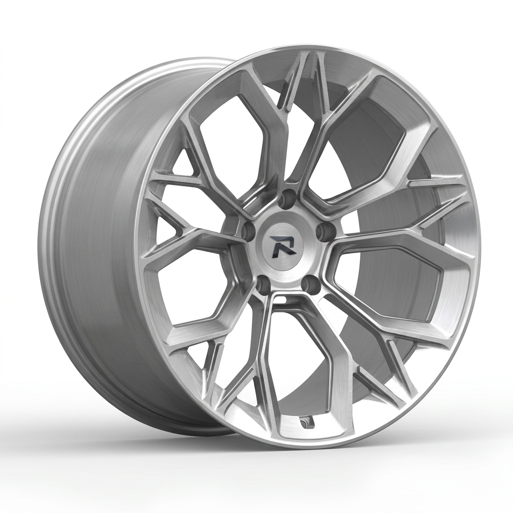 RZR CLIII forged wheel — Brushed Silver / Polished Lip
