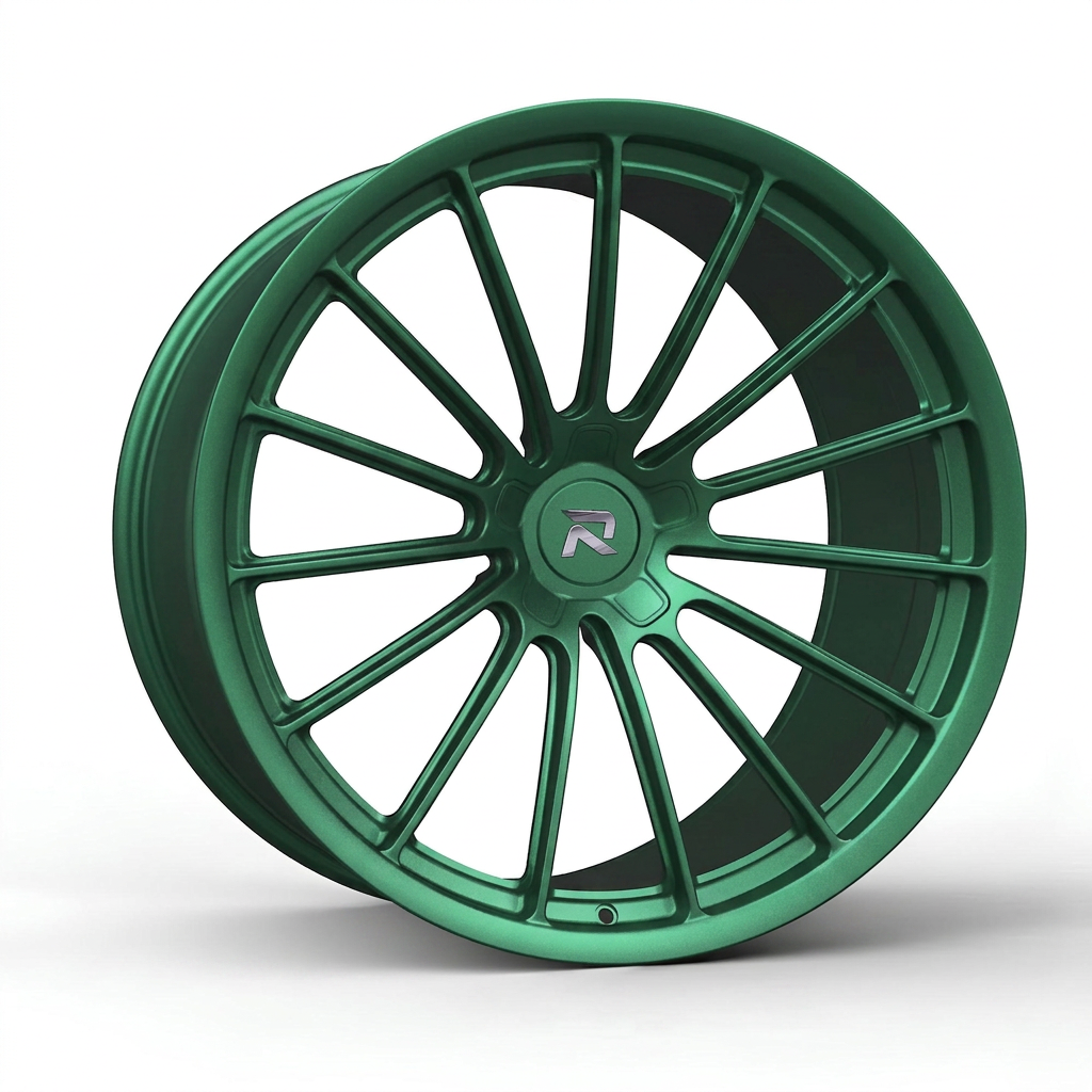 RZR CXCIV forged wheel — Satin Emerald Metallic