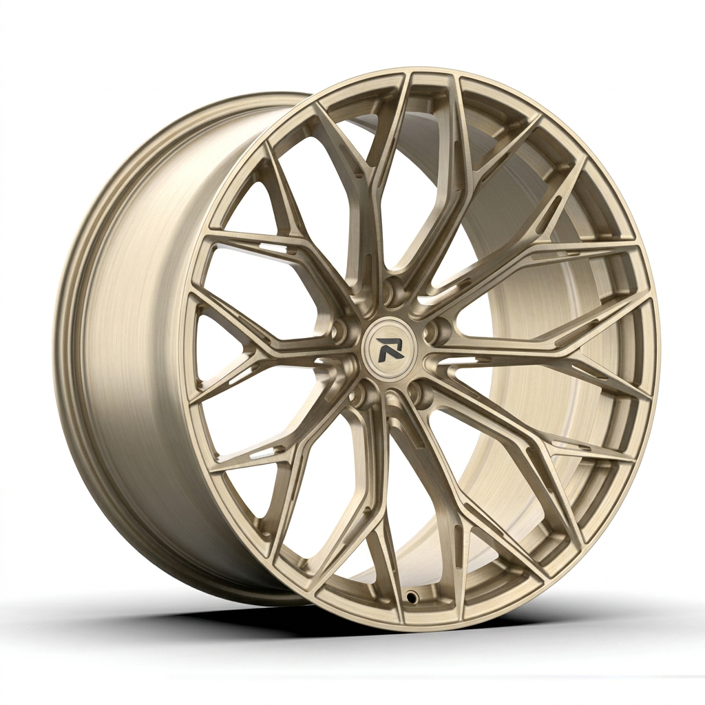 RZR CLI forged wheel — Brushed Champagne Gold