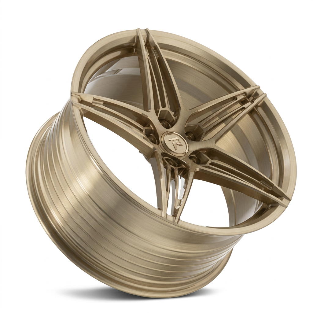 RZR LXXX forged wheel — Brushed Champagne Gold