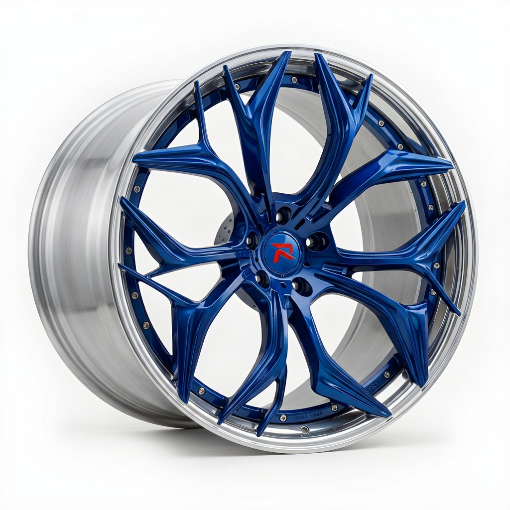 RZR XIX bespoke finish — Candy Blue / Polished Lip