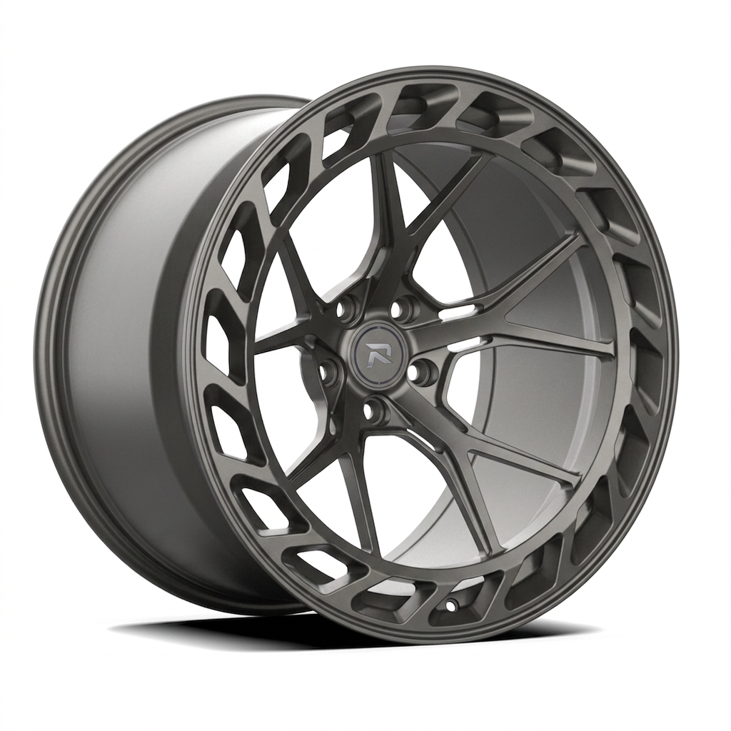 RZR CLXXXV forged wheel — Satin Titanium Grey