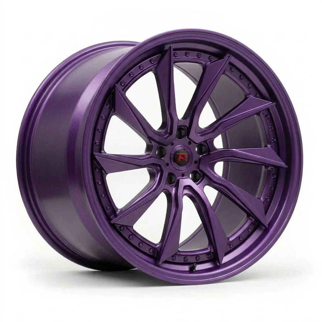 RZR LVIII forged wheel — Satin Purple Metallic