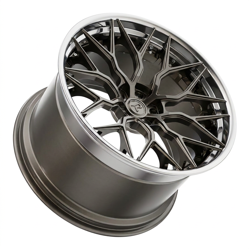 RZR I forged wheel — Graphite / Polished Lip