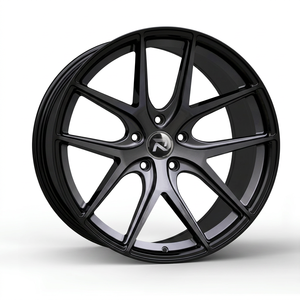RZR CXCII forged wheel — Smoked Chrome / Gloss Black
