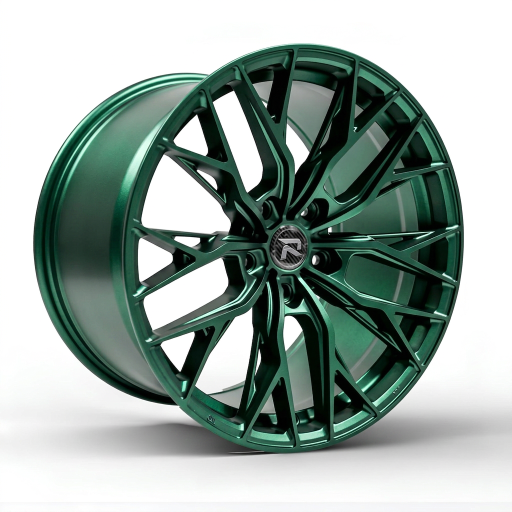 RZR CLV forged wheel — Satin Emerald Metallic