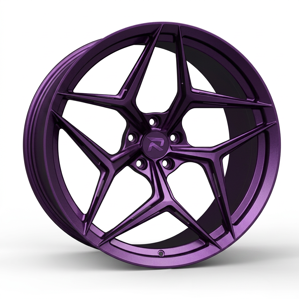 RZR CLXII forged wheel — Satin Purple Metallic