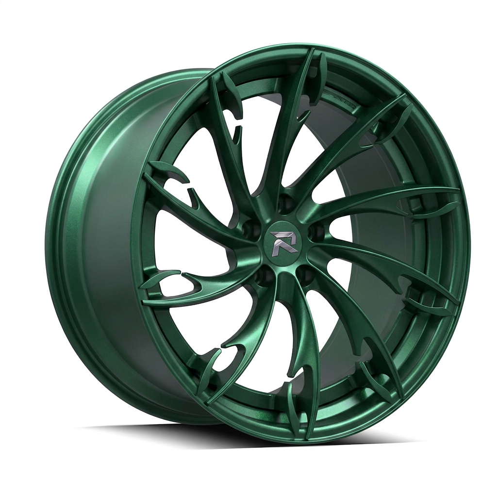 RZR CV forged wheel — Satin Emerald Metallic