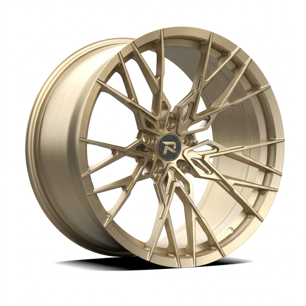 RZR CXLII forged wheel — Brushed Champagne Gold