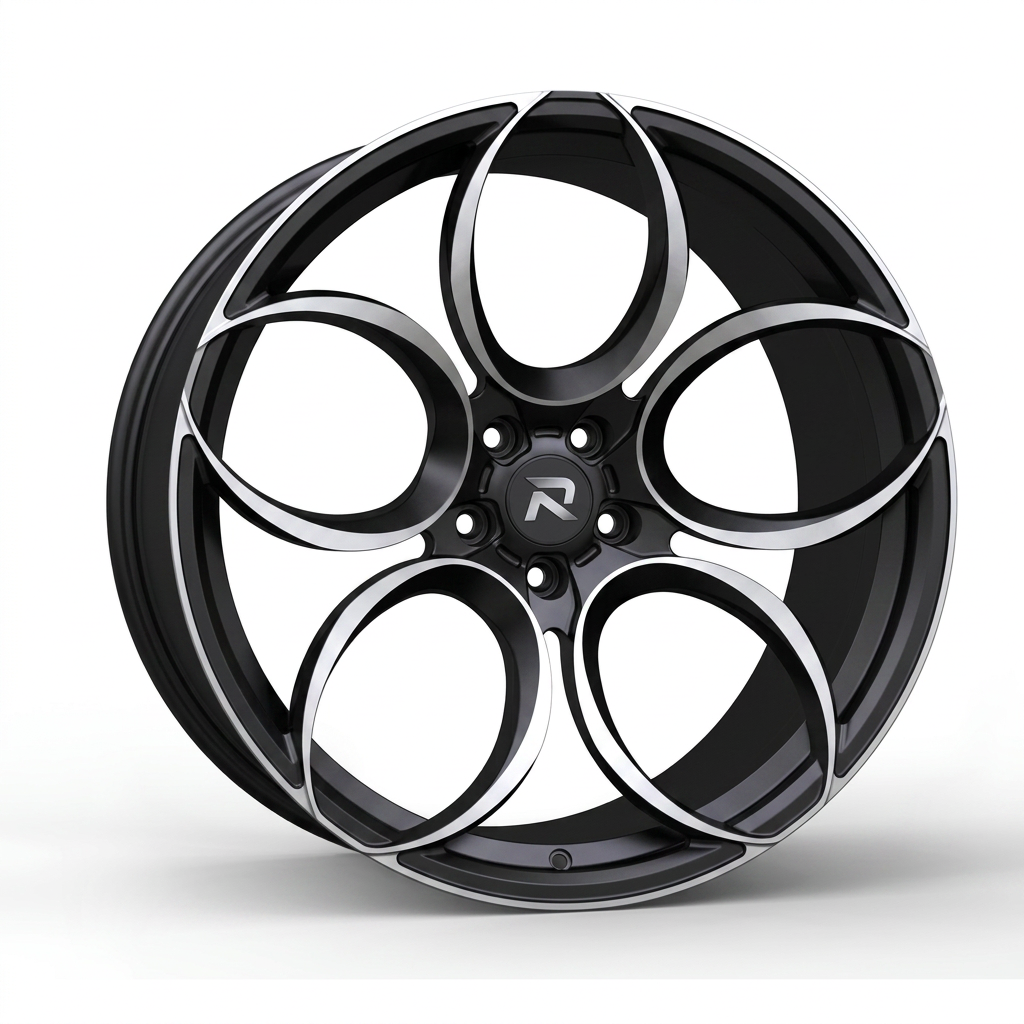 RZR CLXXXIX forged wheel — Matte Black / Milled Edges