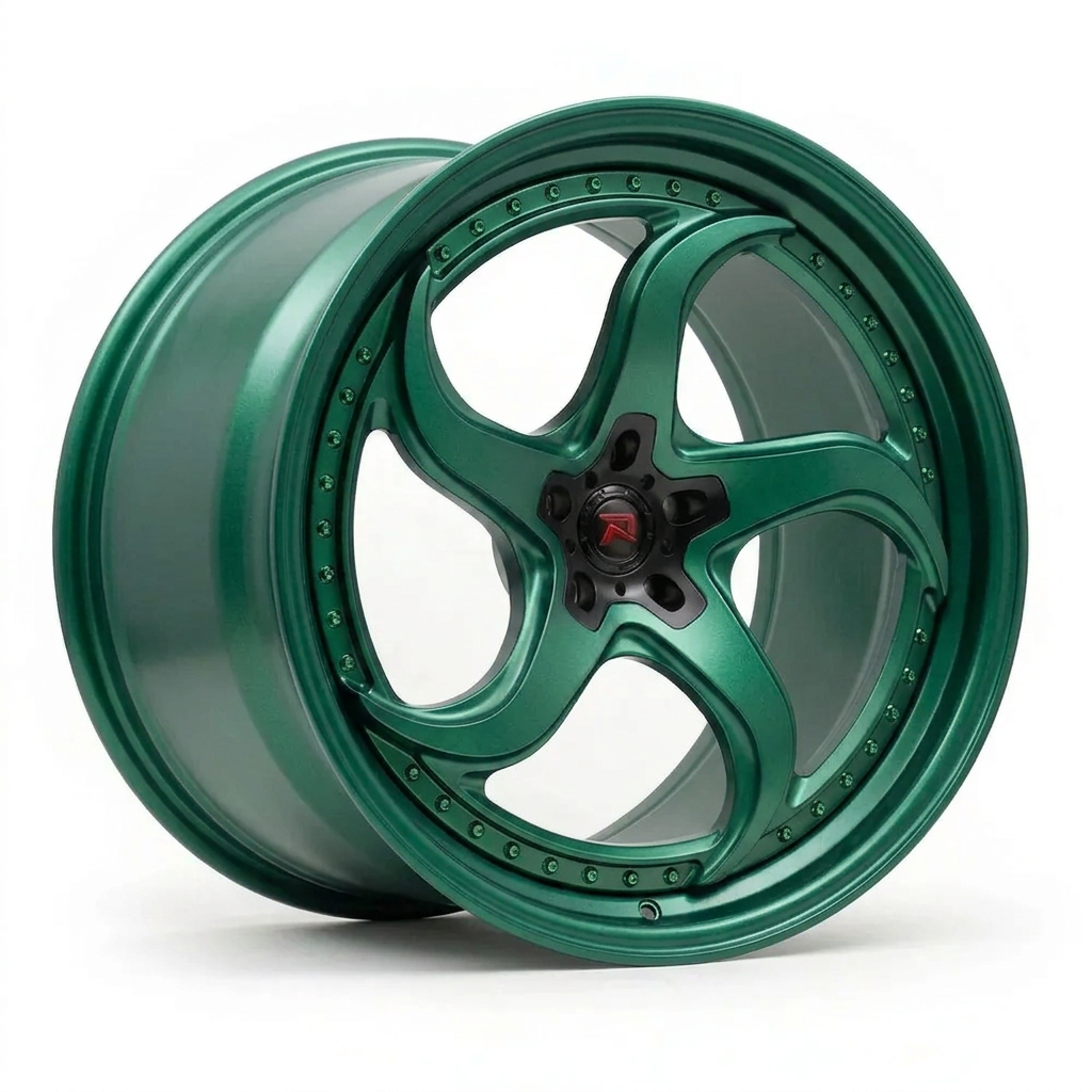 RZR XXVII forged wheel — Satin Emerald Metallic