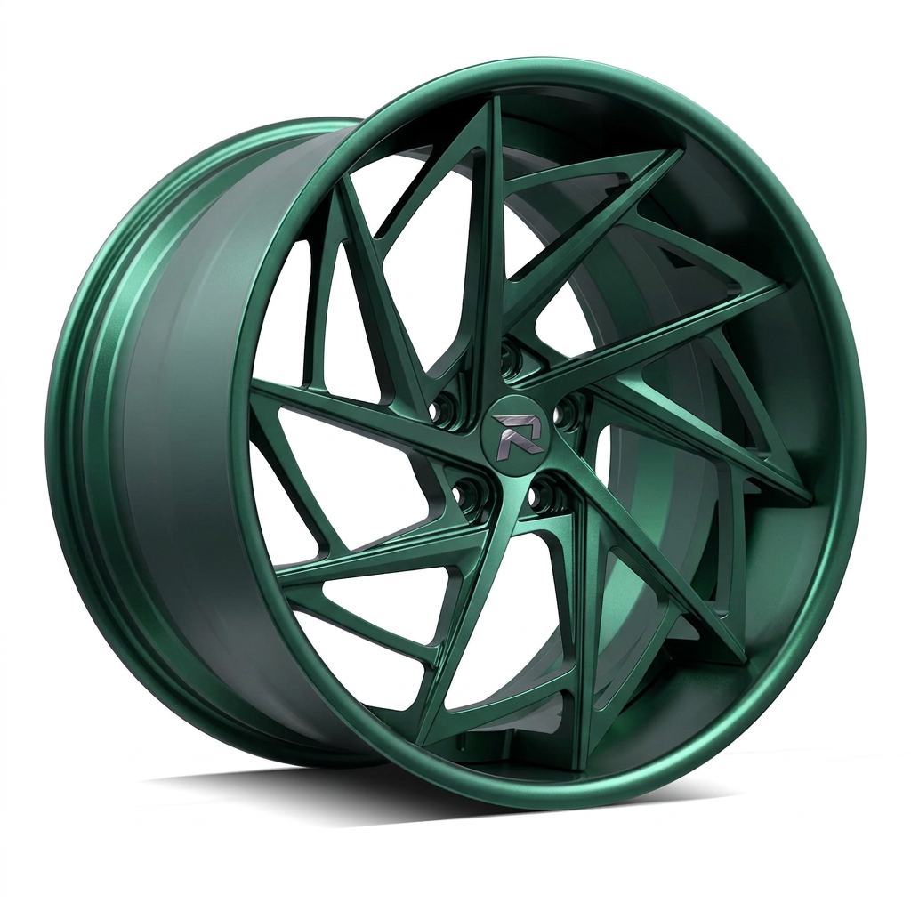 RZR XCVI forged wheel — Satin Emerald Metallic
