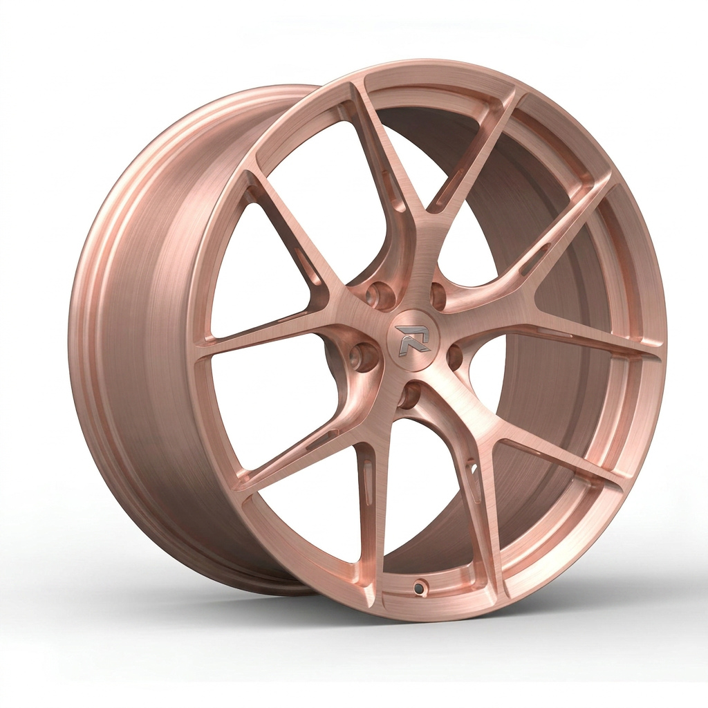 RZR CCI forged wheel — Brushed Rose Gold