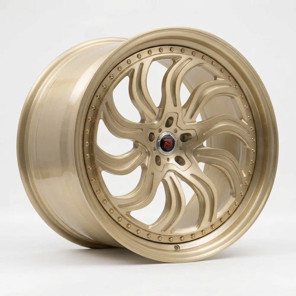 RZR XXXIII forged wheel — Brushed Champagne Gold