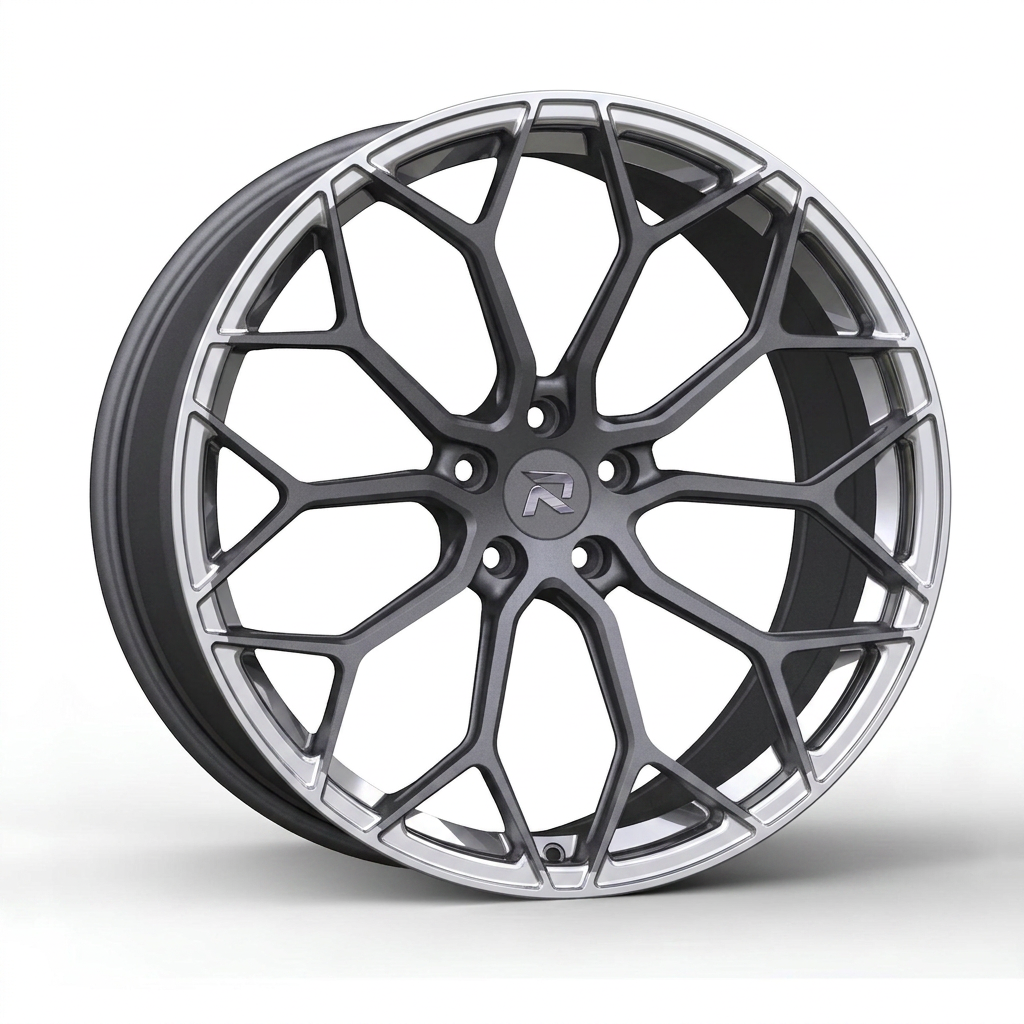 RZR CLXXXVIII forged wheel — Frozen Grey Matte / Polished Lip