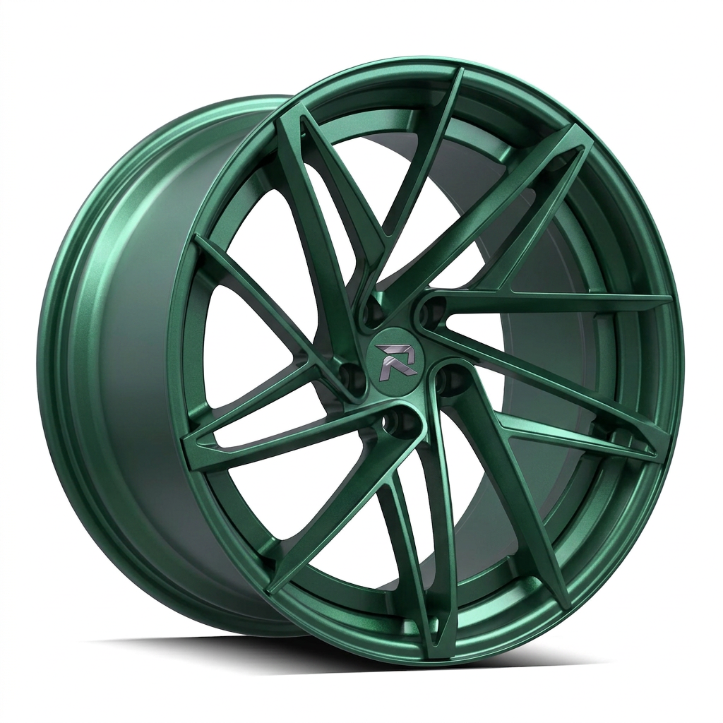 RZR CII forged wheel — Satin Emerald Metallic