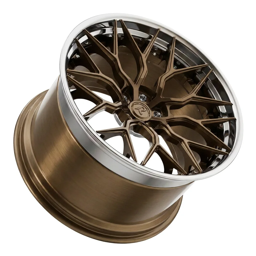 RZR I forged wheel — Bronze / Polished Lip