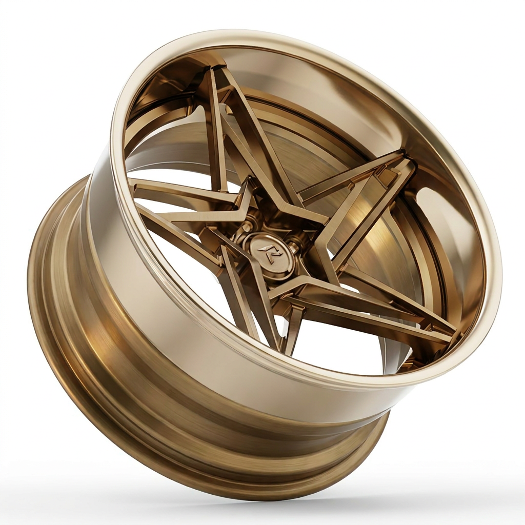 RZR IX forged wheel — Gloss Champagne Bronze