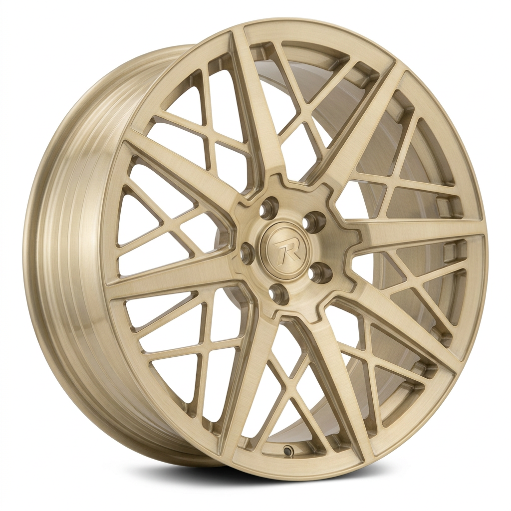 RZR LXXII forged wheel — Brushed Champagne Gold