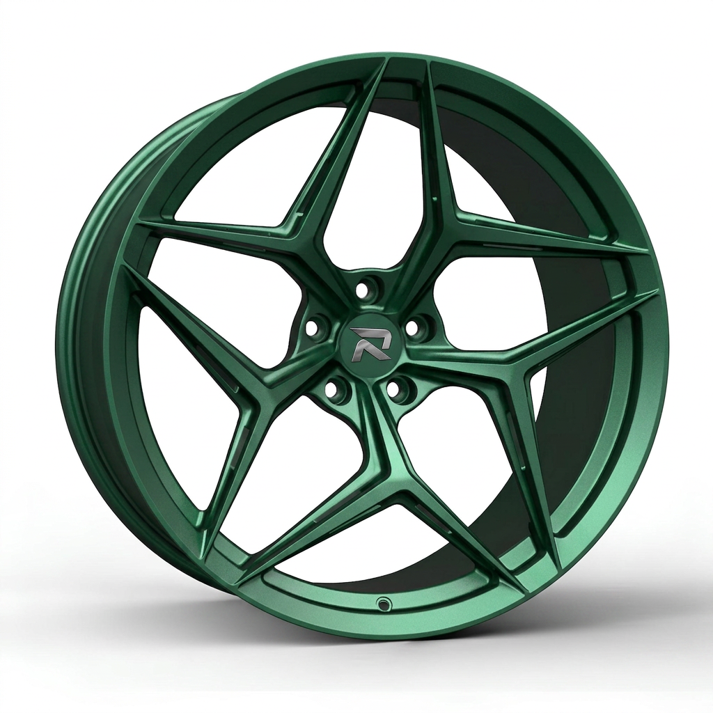 RZR CLXII forged wheel — Satin Emerald Metallic