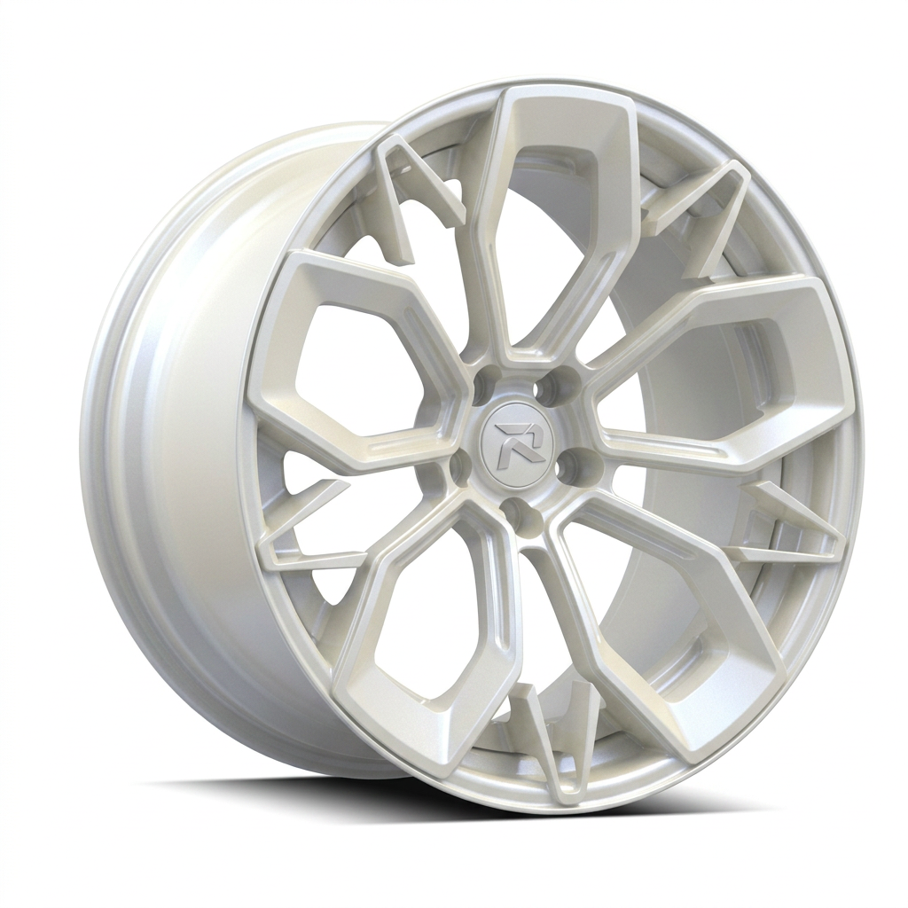 RZR CVI forged wheel — Satin White Pearl
